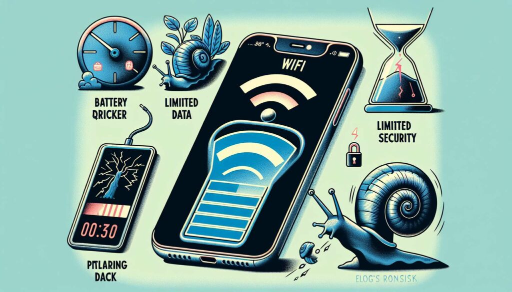 usar móvil como router wifi desventajas